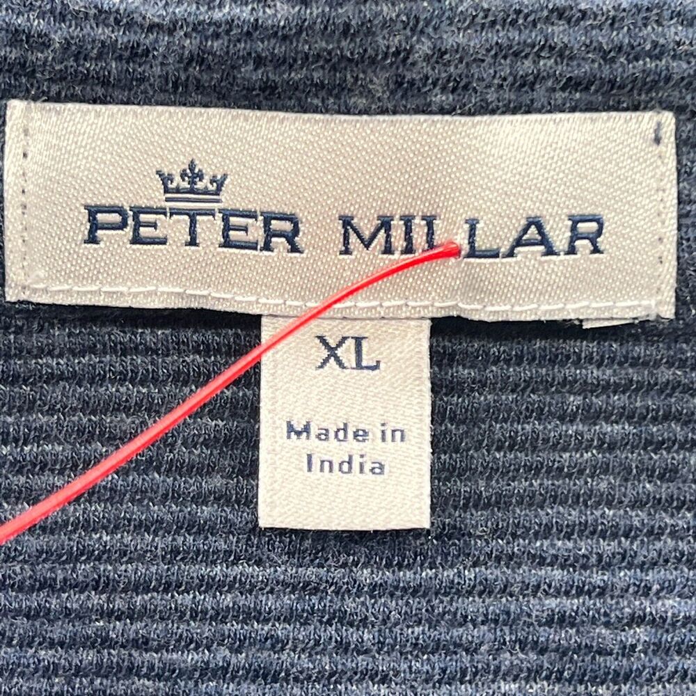 Peter Millar Pullover XL Blue Men's Ottoman Interlock 1/4 Zip Long Sleeve XL - Picture 11 of 12